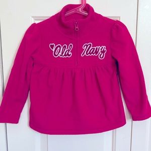 Old Navy dark pink fleeze pullover.